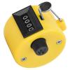 Garosa Hand Tally Counter Counter Tally Counter 4-Digits Plastic Shell Knob Reset Handheld Counting Tool with Hook Handheld Counting Tool(Yellow) view 4