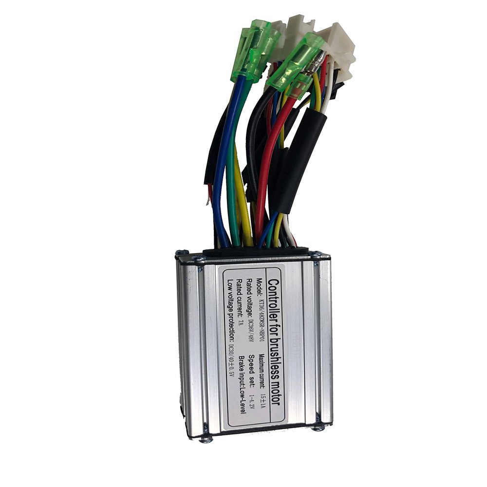 Best Price Top Selling 36V/48V 17A 350W Aluminium Silvery Electrocar Brushless Motor Controller Accessories for Electric Scooters, Electric Dicycles