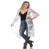 Anna-Kaci Womens Half Sleeve Lace Flower Embroidered Cover up Kimono Cardigan, Ivory, One Size view 1