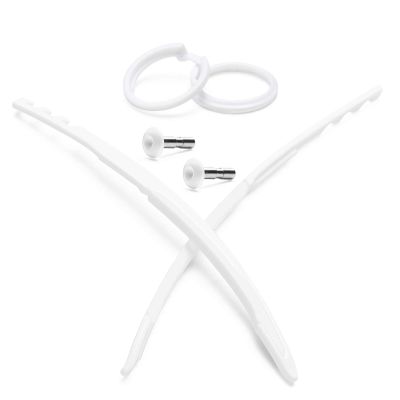 Mryok Replacement Temple Slider & Icon Ring & Stainless Pin for Oakley OO9290 Sunglass - Unique White