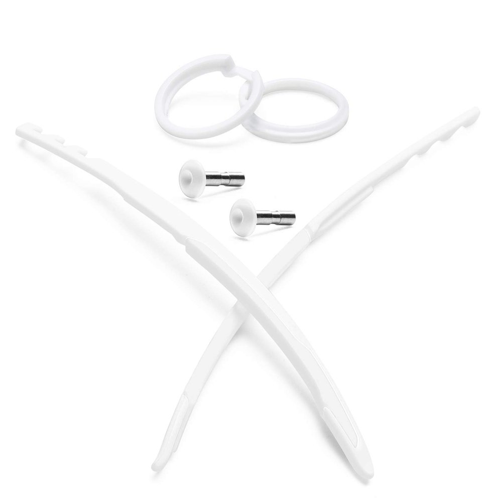 Mryok Replacement Temple Slider & Icon Ring & Stainless Pin for Oakley OO9290 Sunglass - Unique White