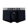 JOCKMAIL Cotton Men Boxer U Convex Pouch Adjustable Size Ring Cock Straps Men trunk Shorts (XXL, Black) view 1