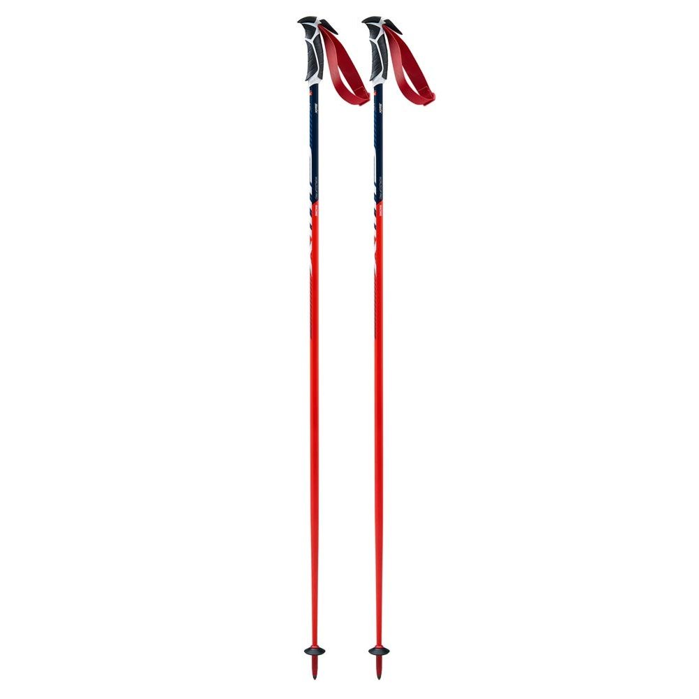 Swix WC Pro Slalom 7075 Aluminum Alpine Ski Pole in Red/Black, 115 cm