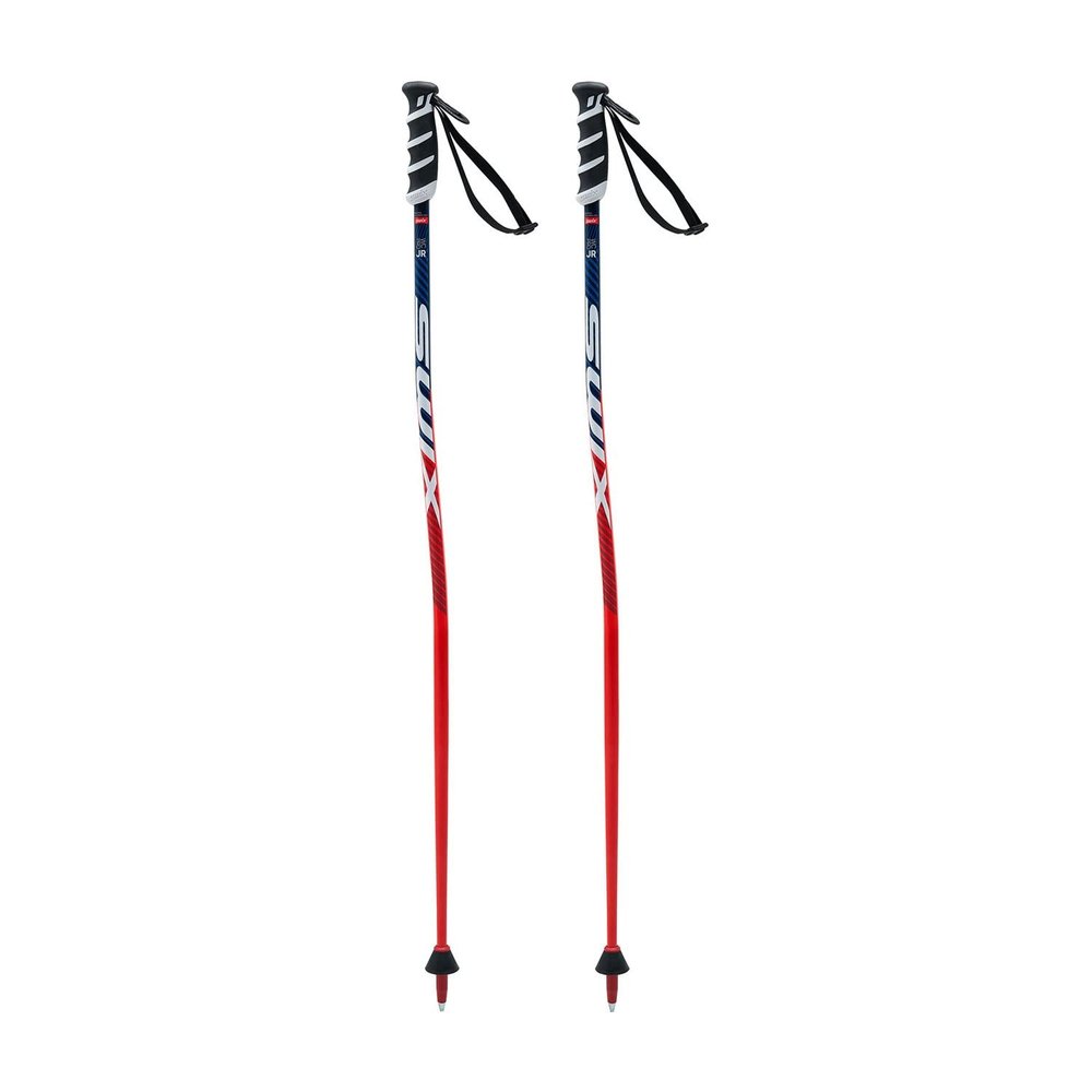 Swix Junior WC Pro Super G Lightweight Durable Alpine Skiing Poles with Downhill Basket (115cm)