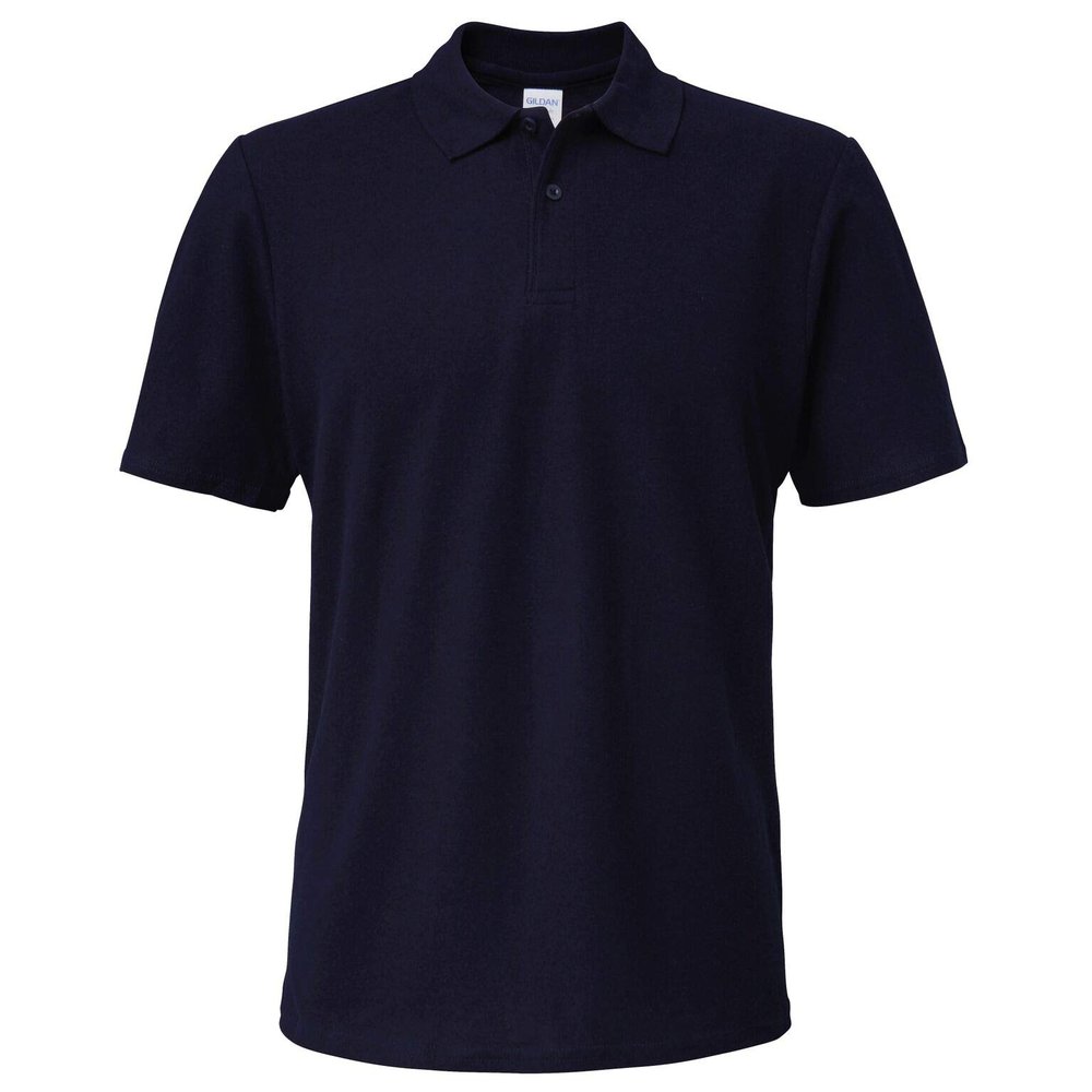 Gildan 64800 Softstyle Adult Double Pique Polo Shirt - Navy - L