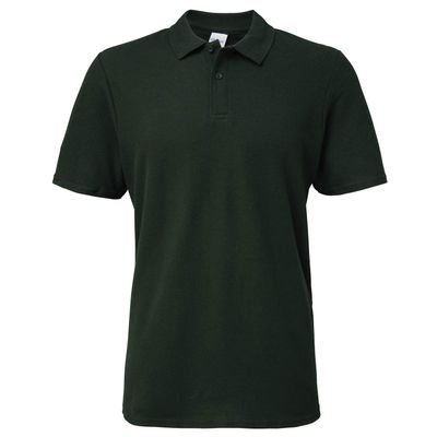 Gildan 64800 Softstyle Adult Double Pique Polo Shirt - Forest Green - XL