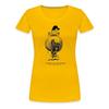 Spreadshirt Thelwell Pony Gallop Riding Rear View Licensed Womens Premium T-Shirt, L, Sun Yellow