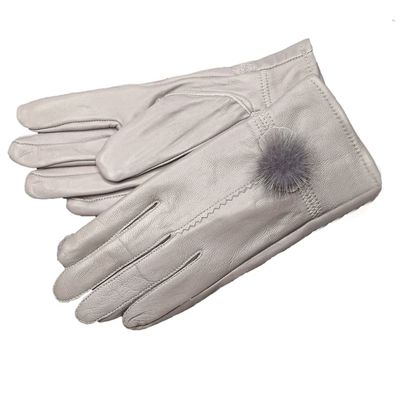 LeJulyeekay Short Leather Gloves for Driving Winter Real Leather Gloves for Women Mittens