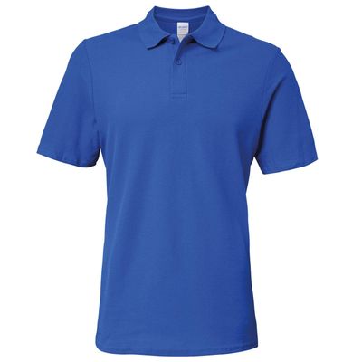 Gildan 64800 Softstyle Adult Double Pique Polo Shirt - Royal - 4XL