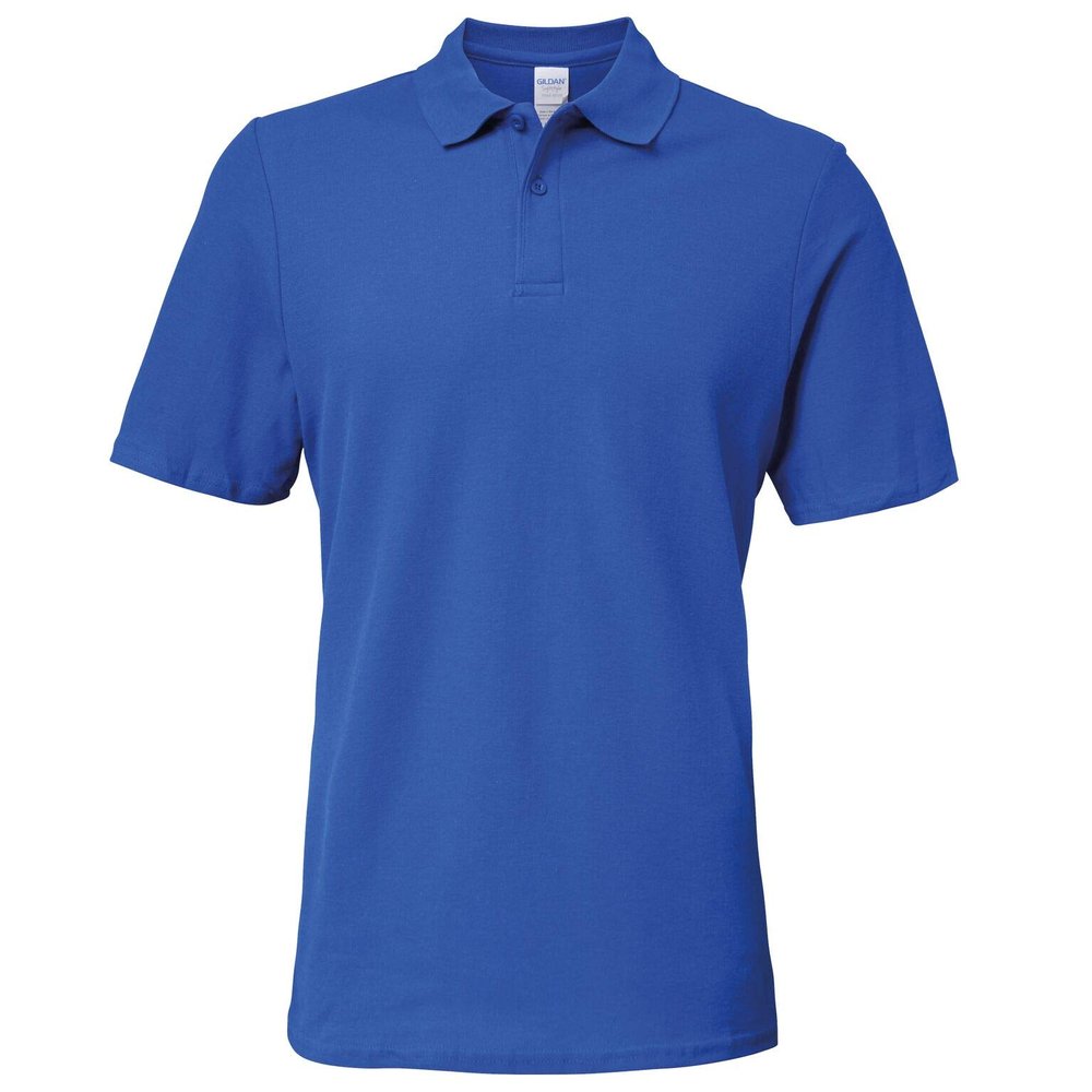 Gildan 64800 Softstyle Adult Double Pique Polo Shirt - Royal - 4XL