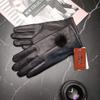 LeJulyeekay Winter Black Leather Gloves for Women Warm Mitten Warm Leather Gloves for Girls view 2