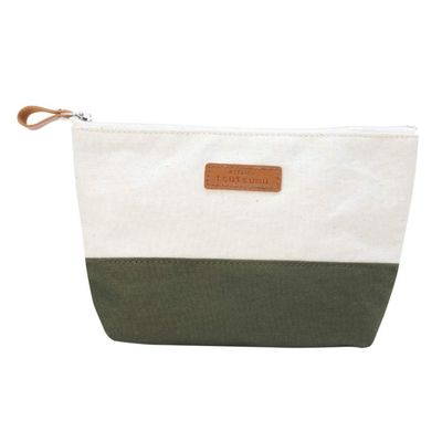 AT0007 Gazette Plain Atelier Wrapping Pouch, Green