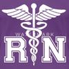 Spreadshirt RN Registered Nurse Rod Asclepius Womens Premium T-Shirt, XL, Purple view 2