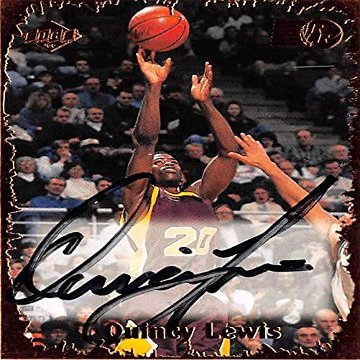 Autograph Warehouse 444446 University of Minnesota 1999 Collectors Edge Rookie RR29 Quincy Lewis Autographed Basketball Card