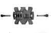 CDM GEAR ROC-X-PRO SERIES Barrel Clamp with 3 Slot Rail, Fits 1" Magazine Tubes | Low-Profile One-Piece CNC Aluminum Shotgun Mount, Dual Side Accessory Rails view 4