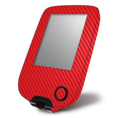 MightySkins Carbon Fiber Skin for Abbott Freestyle Libre 1 & 2 - Solid Red | Protective, Durable Textured Carbon Fiber Finish | Easy to Apply, Remove, and Change Styles | Made in The USA