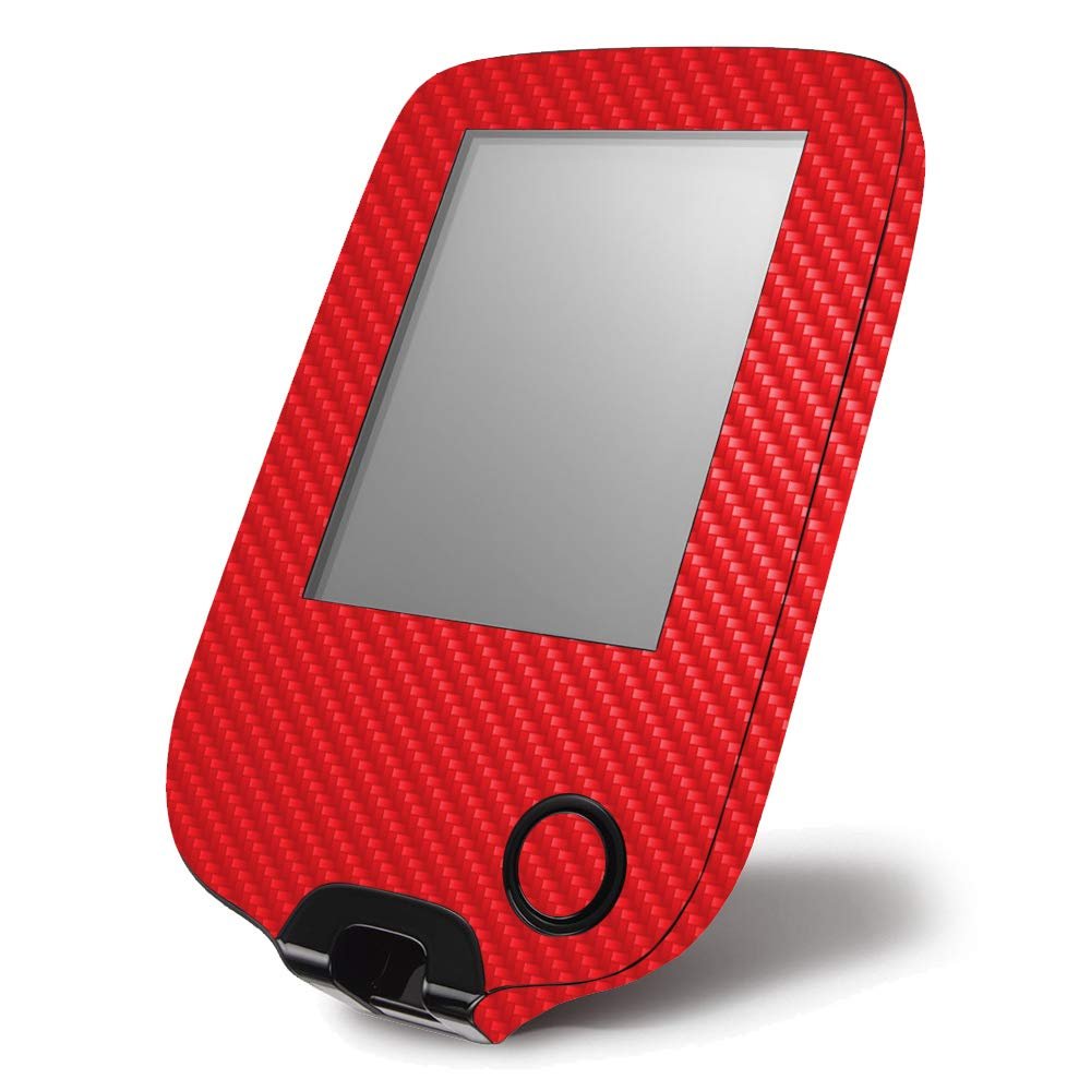 MightySkins Carbon Fiber Skin for Abbott Freestyle Libre 1 & 2 - Solid Red | Protective, Durable Textured Carbon Fiber Finish | Easy to Apply, Remove, and Change Styles | Made in The USA