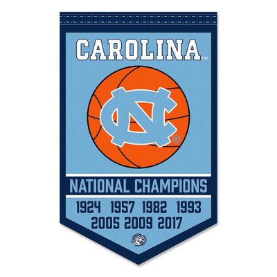 North Carolina Tar Heels Basketball National Champions Banner