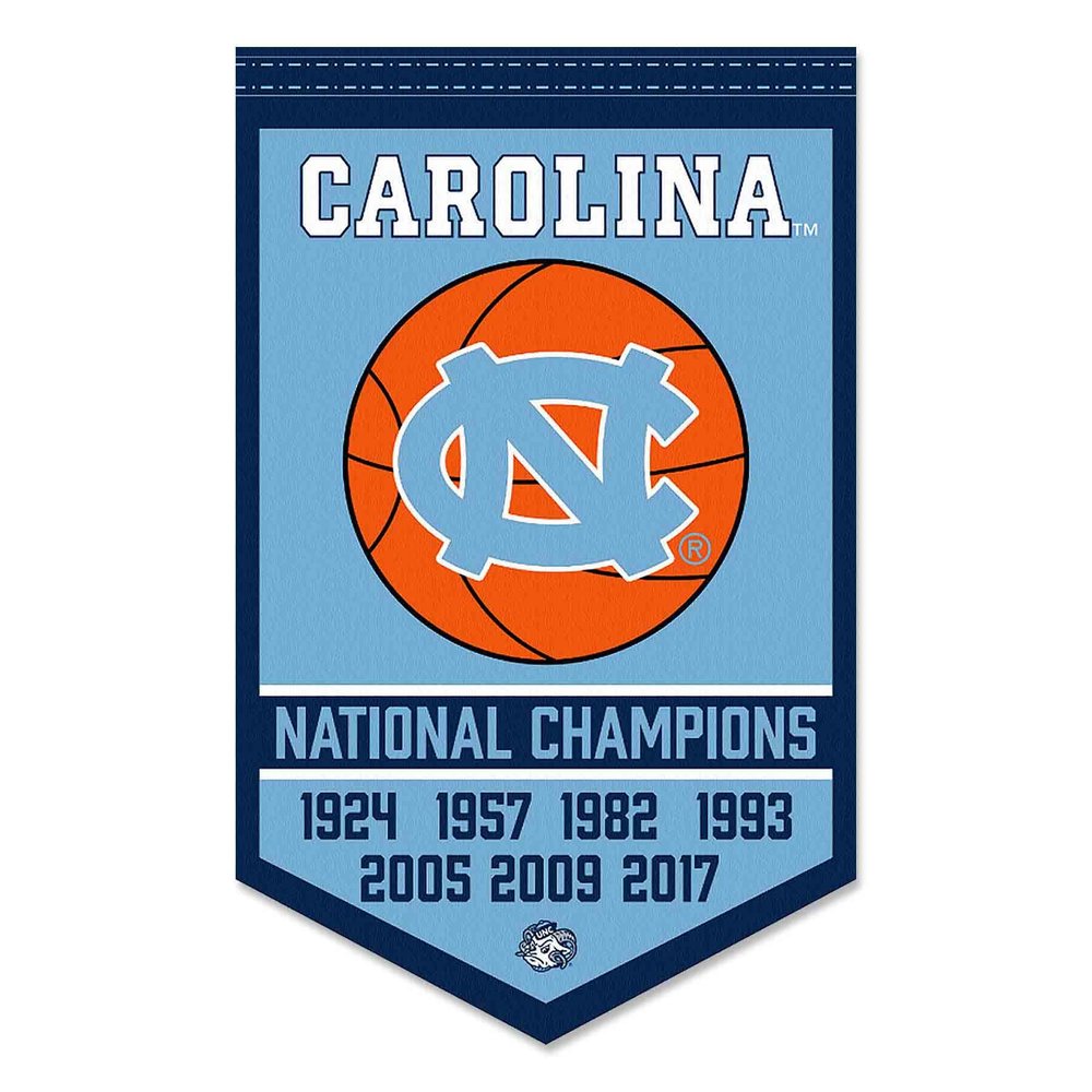 North Carolina Tar Heels Basketball National Champions Banner