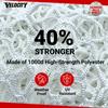 Velocity Lacrosse Net  5mm Replacement Goal Net, Ideal for High School, Serious Backyard Players, Fits All 66x7 Goals, 1000D High-Strength Poly, Weatherproof & UV-Resistant  White view 3