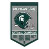Michigan State Spartans Football National Champions Banner view 1