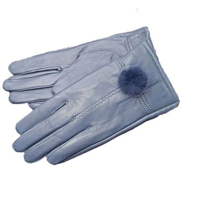 LeJulyeekay Short Leather Gloves for Driving Winter Real Leather Gloves for Women Mittens