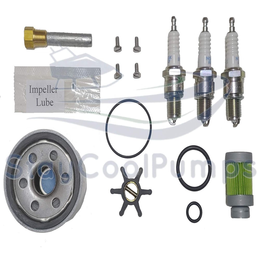 StayCoolPumps SCP-W4w3sp Maintenance Service Kit for Westerbeke Marine 4.2BCG BCGA 5.8BCGC BCGD 50hz Gas Generators and 5.0BCG BCGA 7.0BCGC BCGD 60hz Gas Generators