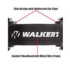 Walker's Game Ear GWP-RSMPAS-BK-Pun Razor Passive - Black Punisher Logo view 3