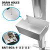 [2024 Upgraded] Exact Design Sand Spike with Bait Box,Protective Cap, Anodized Aluminum, Etched Measurements + Sand Flea Rake Holder (All in one Solution) view 4