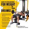 Powertec Fitness Workbench Half Rack, Yellow - Exercise Equipment for Home Gym - Squat Rack and Weight Lifting Station - Professional Workout Equipment view 2