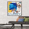 Trends International NBA Golden State Warriors - Stephen Curry 19 Wall Poster, 22.375" x 34", Barnwood Framed Version view 2