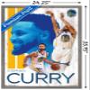Trends International NBA Golden State Warriors - Stephen Curry 19 Wall Poster, 22.375" x 34", Barnwood Framed Version view 3