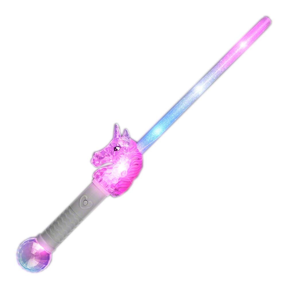 blinkee Flashing Unicorn Light Stick with Crystal Ball