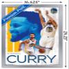 Trends International NBA Golden State Warriors - Stephen Curry 19 Wall Poster, 14.725" x 22.375", Silver Framed Version view 3