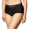 Maidenform womens Dream Cotton With Lace Boy Short Panties, Black/Black Lace, Small US view 1