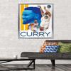Trends International NBA Golden State Warriors - Stephen Curry 19 Wall Poster, 22.375" x 34", Silver Framed Version view 2