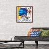 Trends International NBA Golden State Warriors - Stephen Curry 19 Wall Poster, 14.725" x 22.375", Mahogany Framed Version view 2