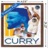 Trends International NBA Golden State Warriors - Stephen Curry 19 Wall Poster, 14.725" x 22.375", Mahogany Framed Version view 3