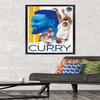 Trends International NBA Golden State Warriors - Stephen Curry 19 Wall Poster, 22.375" x 34", Black Framed Version view 2