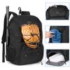 MATEIN Baseball Bag, Large Softball Bag with Shoe Compartment, Bat Bags for Men and Adult, Baseball Backpack with Fence Hook Hold TBall Bat, Batting Mitten, Helmet, Teeball Gear, Black view 3