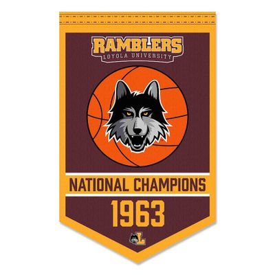 Loyola Chicago Ramblers Basketball National Champions Banner