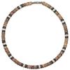 17" Mens and Womens Real Coconut Beads Necklace, Tropical Summer Beach Surfer Necklace