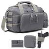 DBTAC Gun Range Bag Small | Tactical 2x Pistol Shooting Range Duffle Bag with Lockable Zipper for Handguns and Ammo (Gray) view 1