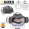 DBTAC Gun Range Bag Small | Tactical 2x Pistol Shooting Range Duffle Bag with Lockable Zipper for Handguns and Ammo (Gray) view 3