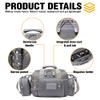 DBTAC Gun Range Bag Small | Tactical 2x Pistol Shooting Range Duffle Bag with Lockable Zipper for Handguns and Ammo (Gray) view 4
