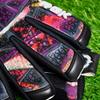 Renegade GK Limited Edition Rogue Slash Goalie Gloves with Pro-Tek Fingersaves | 4mm Giga Grip & Neoprene | Black, Purple, Gold Soccer Goalkeeper Gloves (Size 7, Youth, Negative Cut, Level 4+) view 4