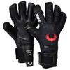 Renegade GK Limited Edition Rogue Quantum Goalie Gloves with Pro-Tek Fingersaves | 4mm Giga Grip & Neoprene | Black & Red Soccer Goalkeeper Gloves (Size 10, Adult, Negative Cut, Level 4+) view 1