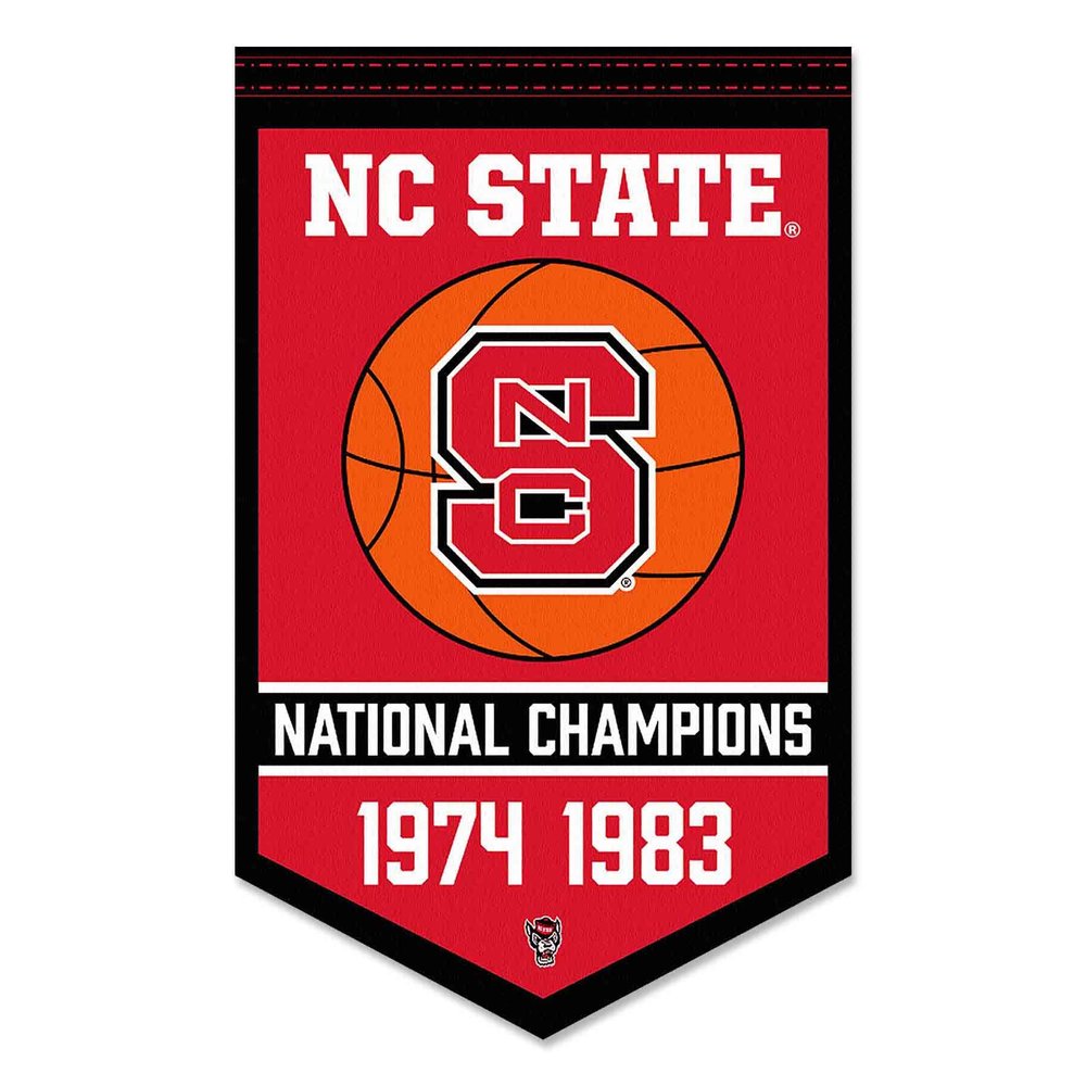 North Carolina State Wolfpack Basketball National Champions Banner