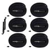 6-Pack 700x20-25C Road Bike Replacement Inner Tubes Presta Valve 42mm for Road Bikes with Tire Size of 700c x 20, 23, and 25 (6 Inner Tubes with 2 Tire Levers) view 2