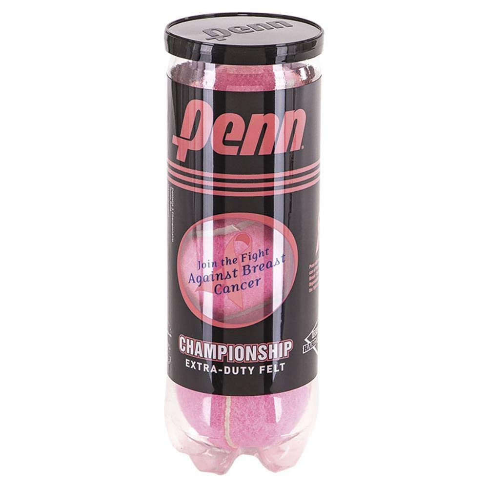 Penn Pink Championship XD Extra-Duty Felt Hard Court Tennis Balls (12 Cans = 1/2 Case)